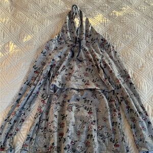 Latched Mama Floral Nursing Hoodie Cloudy Blooms